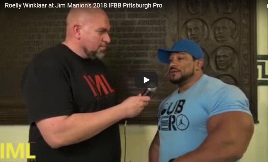 Roelly Winklaar at Jim Manion’s 2018 IFBB Pittsburgh Pro