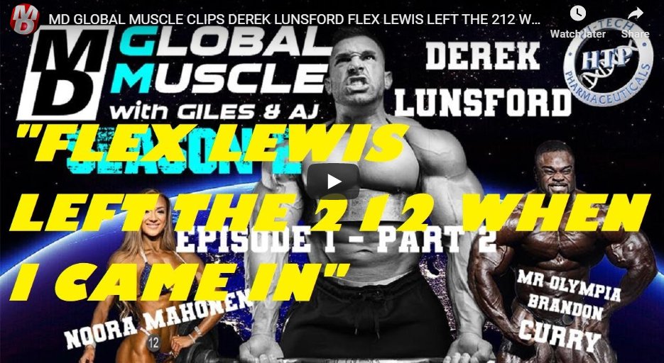 Did Derek Lunsford Chase Flex Lewis Out of the 212?