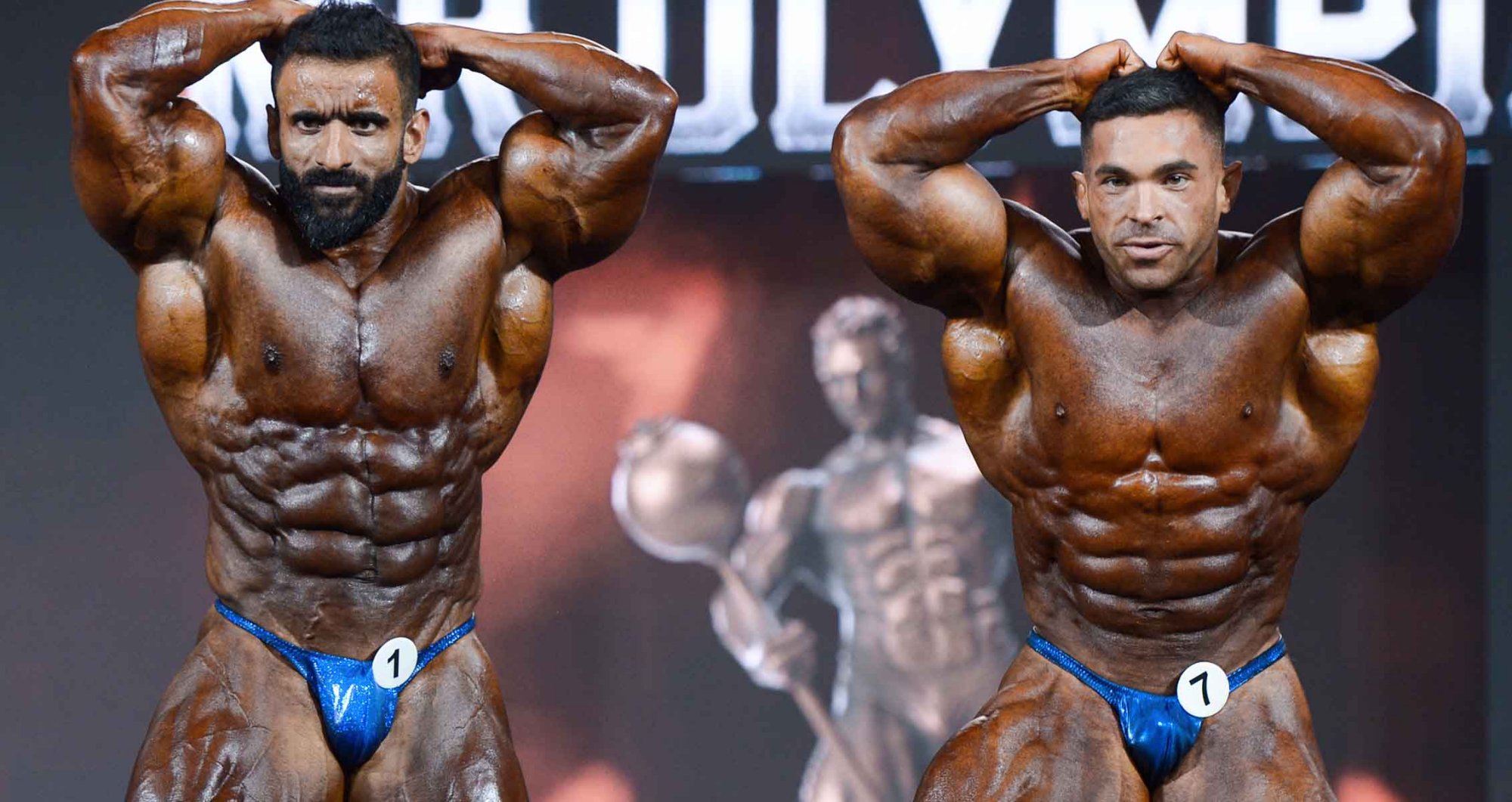 Mr.-Olympia-Pre-Judging-Derek-Lunsford-vs-Hadi-Choopan