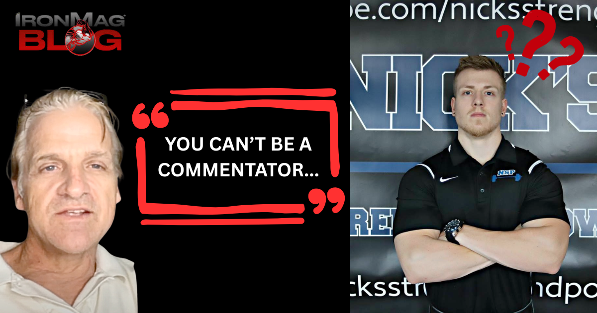 Only Pro’s Should Commentate Pro Bodybuilding Contests?