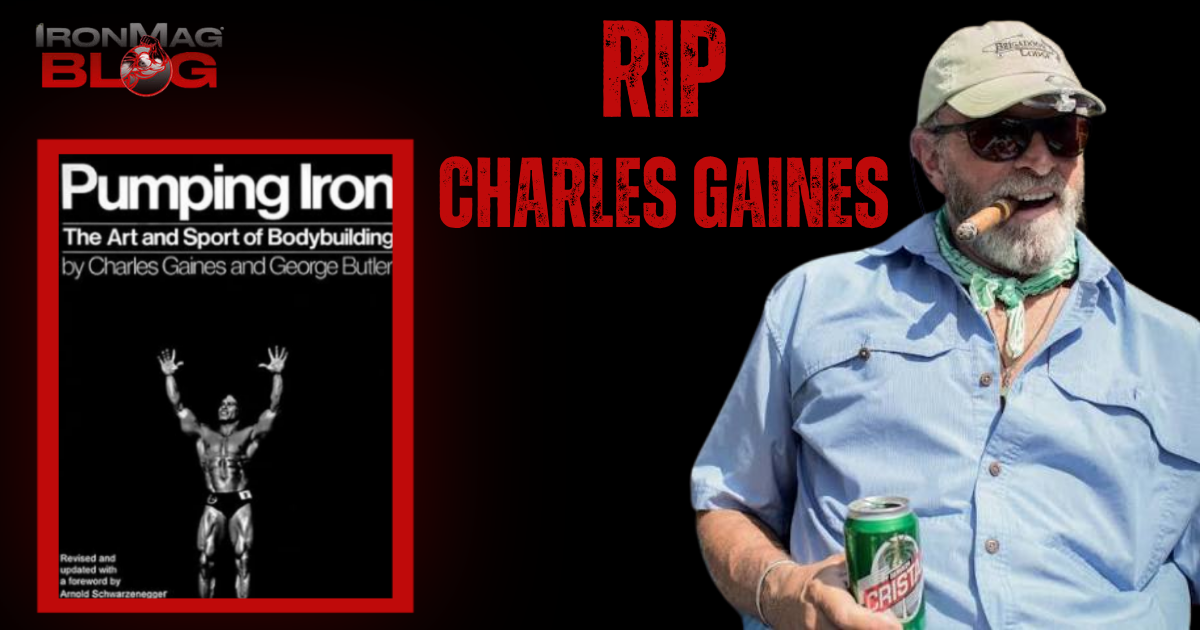 Pumping Iron Author Charles Gaines Passed Away