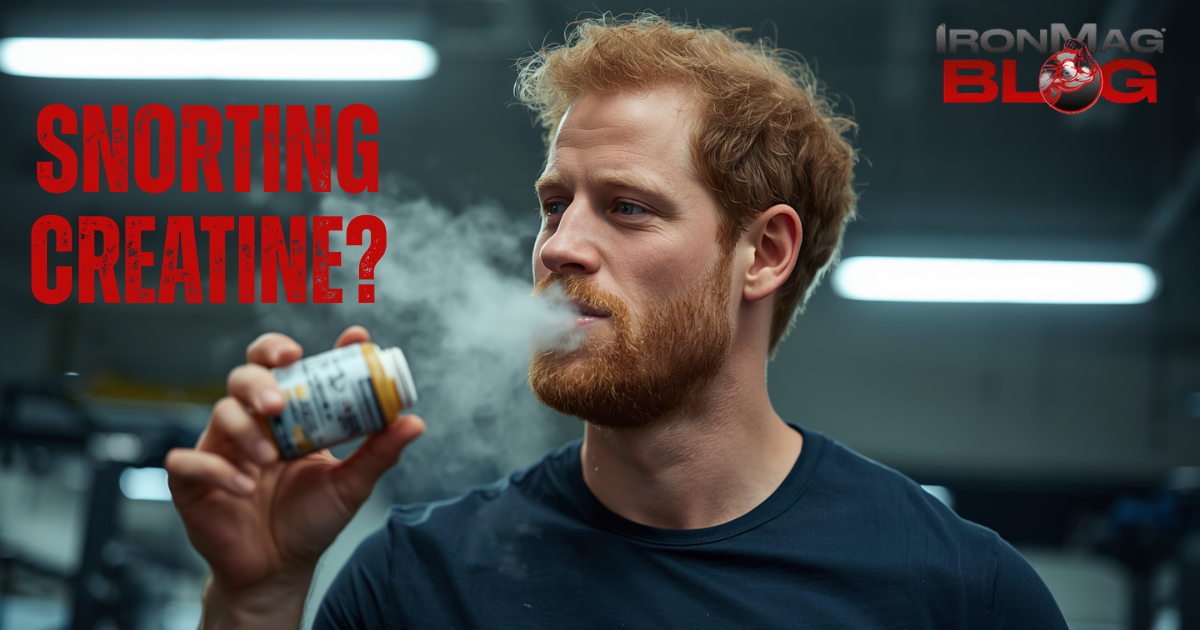 Prince Harry Snorts Creatine?