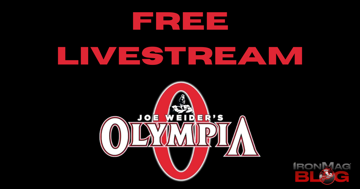 The Olympia Livestream Will Be FREE!!