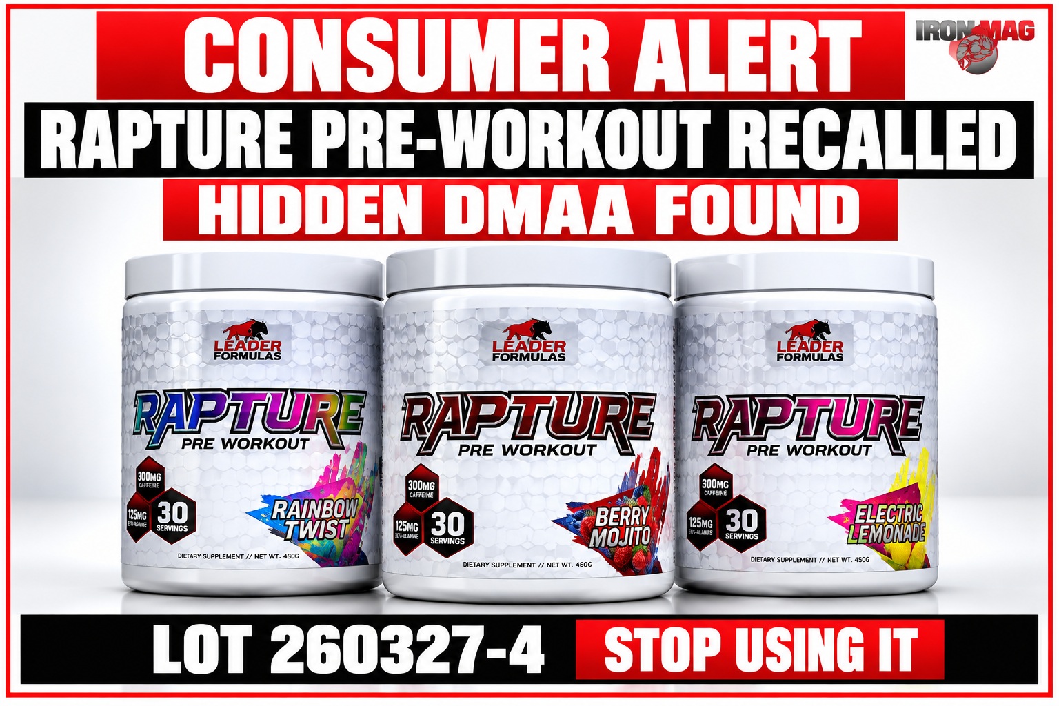 FDA Recalls RAPTURE Pre-Workout After Detecting DMAA: Scientific Analysis of the Controversial Stimulant FDA Recalls RAPTURE Pre-Workout After Detecting DMAA: Scientific Analysis of the Controversial Stimulant