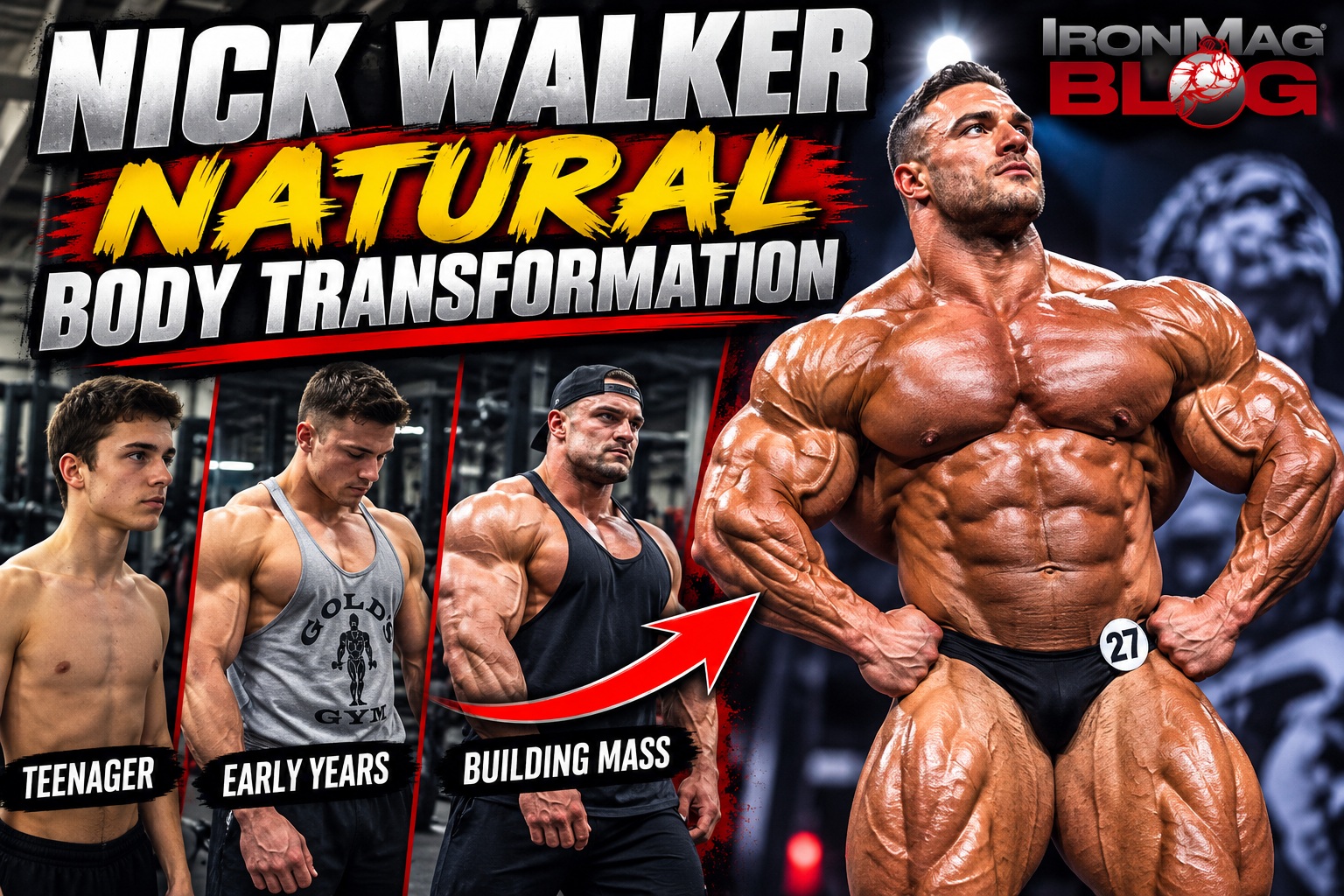Nick Walker’s Incredible Body Transformation: From Teenage Lifter to “The Mutant”